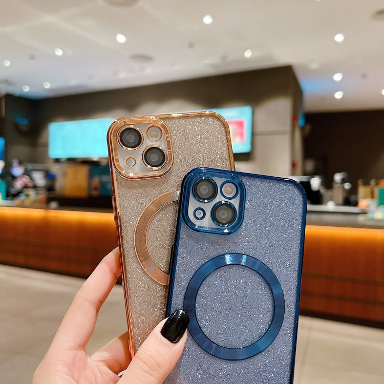 Electroplating Pure Color Glitter Powder MagSafe Phone Case, For iPhone 11 Pro Max, For iPhone 11, For iPhone 11 Pro