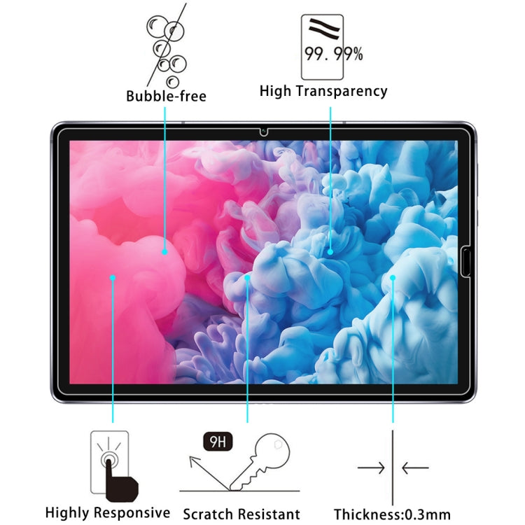 2 PCS 9H HD Explosion-proof Tempered Glass Film, For Huawei MatePad 10.8, For Huawei Tablet C5 8.0, For Huawei Tablet C5 10.4, For Huawei Tablet C3 8.0, For Samsung Galaxy Tab A7 T500