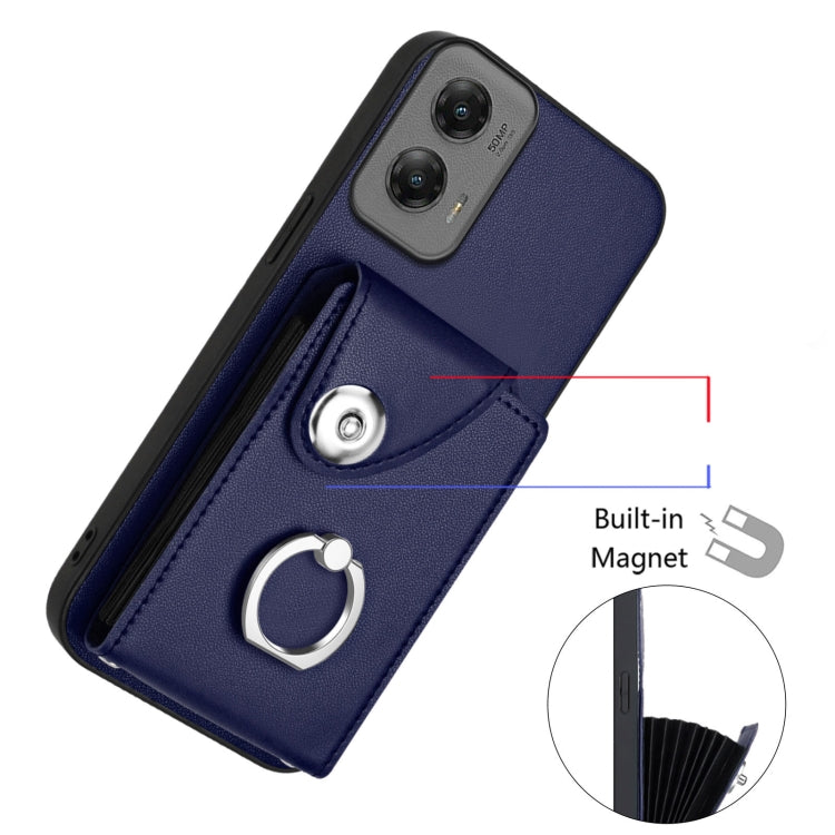 Organ Card Bag Ring Holder Phone Case, For Motorola Moto G Stylus 5G 2024, For Motorola Moto G Play 2024 5G, For Motorola Moto G Power 2024 5G