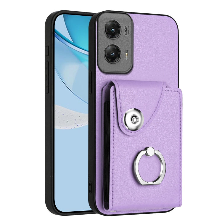 Organ Card Bag Ring Holder Phone Case, For Motorola Moto G Stylus 5G 2024, For Motorola Moto G Play 2024 5G, For Motorola Moto G Power 2024 5G