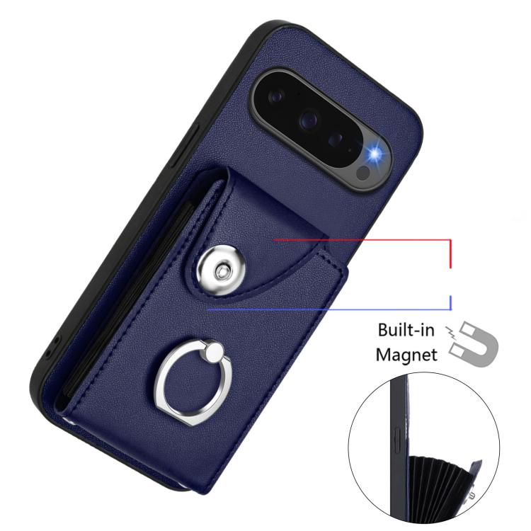 Organ Card Bag Ring Holder Phone Case, For Google Pixel 10 Pro XL, For Google Pixel 10 / 10 Pro, For Google Pixel 9 Pro XL, For Google Pixel 9 / 9 Pro, For Google Pixel 8a, For Google Pixel 8 Pro, For Google Pixel 8