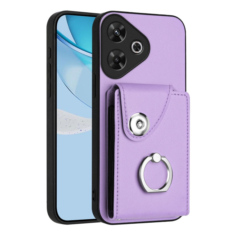 Organ Card Bag Ring Holder Phone Case, For Redmi Turbo 4 Pro / Poco F7, For Redmi A5 4G 171.7mm / Poco C71, For Redmi Note 14 5G Global, For Redmi Note 14 Pro+ 5G Global, For Redmi Note 14 Pro 5G Global, For Redmi Note 13R, For Redmi 13 4G / 5G        ...
