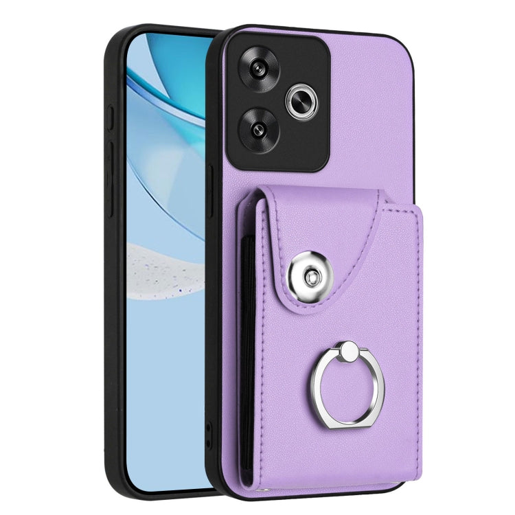 Organ Card Bag Ring Holder Phone Case, For Redmi Turbo 4 Pro / Poco F7, For Redmi A5 4G 171.7mm / Poco C71, For Redmi Note 14 5G Global, For Redmi Note 14 Pro+ 5G Global, For Redmi Note 14 Pro 5G Global, For Redmi Note 13R, For Redmi 13 4G / 5G        ...