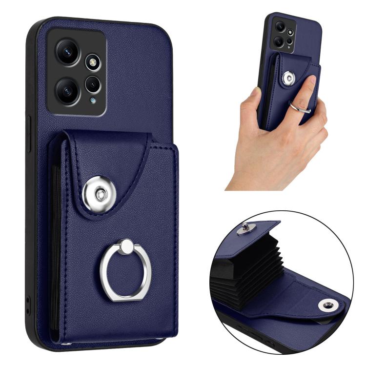 Organ Card Bag Ring Holder Phone Case, For Redmi Note 12 4G Global