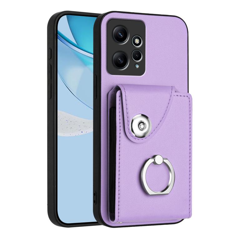 Organ Card Bag Ring Holder Phone Case, For Redmi Note 12 4G Global
