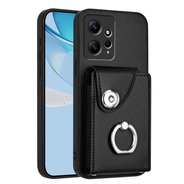 Organ Card Bag Ring Holder Phone Case, For Redmi Note 12 4G Global