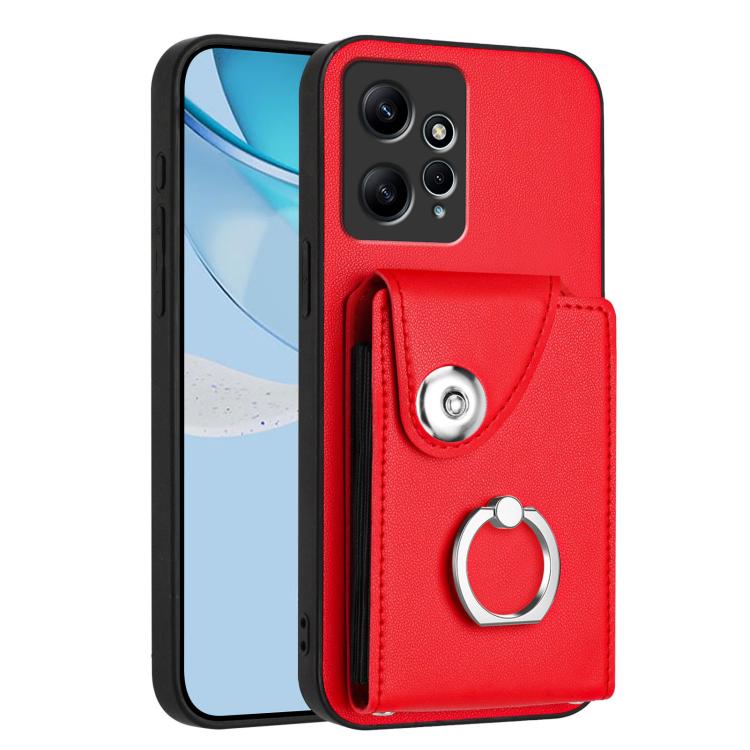 Organ Card Bag Ring Holder Phone Case, For Redmi Note 12 4G Global