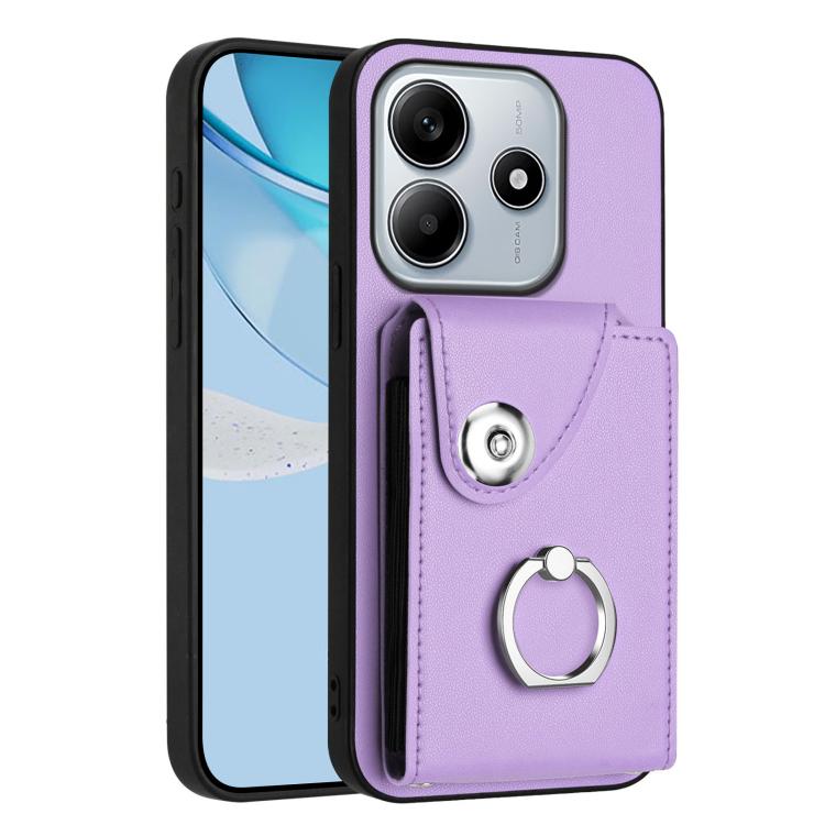 Organ Card Bag Ring Holder Phone Case, For Redmi Turbo 4 Pro / Poco F7, For Redmi A5 4G 171.7mm / Poco C71, For Redmi Note 14 5G Global, For Redmi Note 14 Pro+ 5G Global, For Redmi Note 14 Pro 5G Global, For Redmi Note 13R, For Redmi 13 4G / 5G        ...