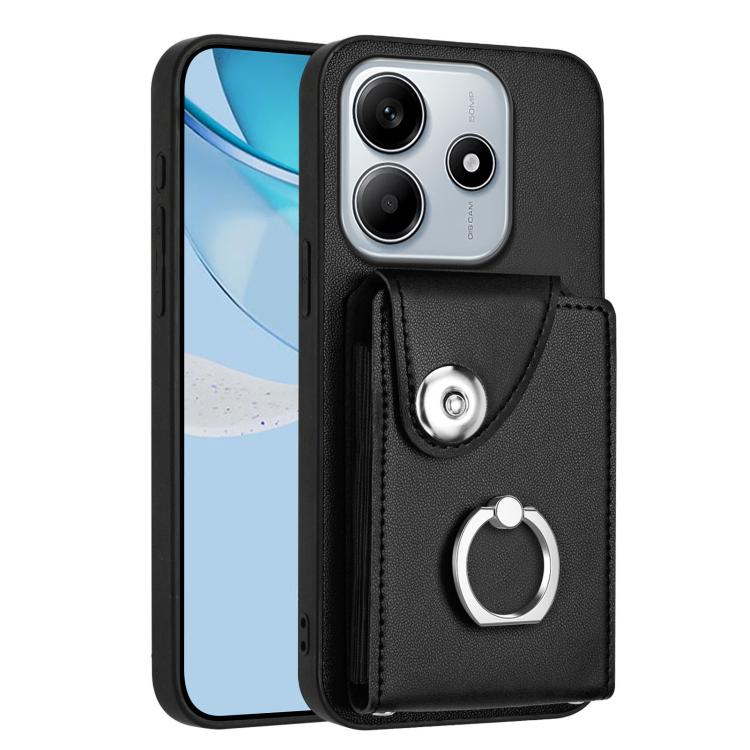 Organ Card Bag Ring Holder Phone Case, For Redmi Turbo 4 Pro / Poco F7, For Redmi A5 4G 171.7mm / Poco C71, For Redmi Note 14 5G Global, For Redmi Note 14 Pro+ 5G Global, For Redmi Note 14 Pro 5G Global, For Redmi Note 13R, For Redmi 13 4G / 5G        ...