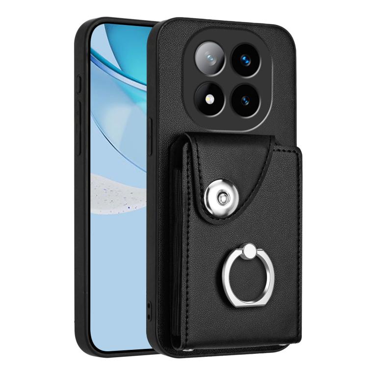 Organ Card Bag Ring Holder Phone Case, For Redmi Turbo 4 Pro / Poco F7, For Redmi A5 4G 171.7mm / Poco C71, For Redmi Note 14 5G Global, For Redmi Note 14 Pro+ 5G Global, For Redmi Note 14 Pro 5G Global, For Redmi Note 13R, For Redmi 13 4G / 5G        ...
