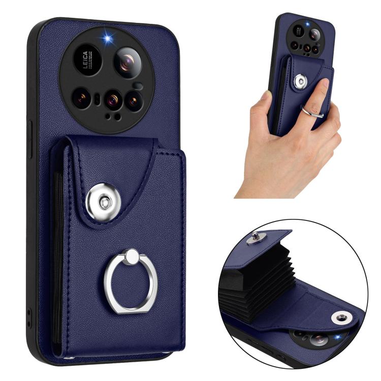 Organ Card Bag Ring Holder Phone Case, For Xiaomi 15 Ultra, For Xiaomi Poco X7 Pro, For Xiaomi Poco F6 5G India, For Xiaomi Civi 4 Pro