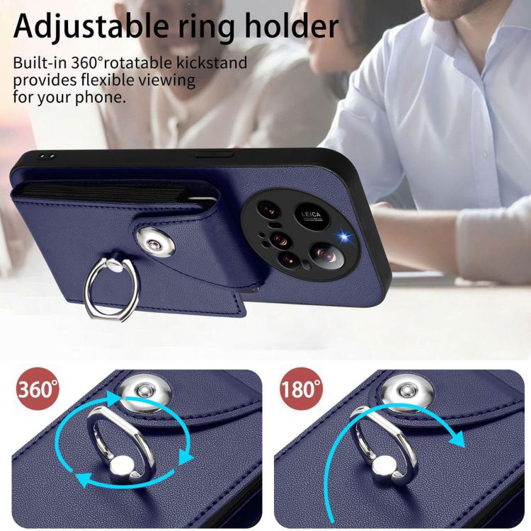 Organ Card Bag Ring Holder Phone Case, For Xiaomi 15 Ultra, For Xiaomi Poco X7 Pro, For Xiaomi Poco F6 5G India, For Xiaomi Civi 4 Pro