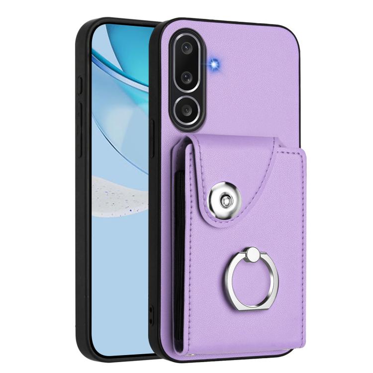 Organ Card Bag Ring Holder Phone Case, For Samsung Galaxy M56 5G, For Samsung Galaxy M16 5G / F16 5G, For Samsung Galaxy M35 5G, For Samsung Galaxy M55 / C55 5G