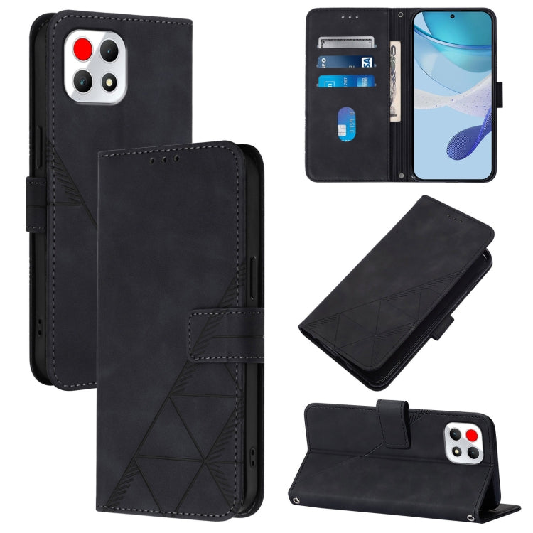 Crossbody 3D Embossed Flip Leather Phone Case, For T-Mobile Revvl 8, For T-Mobile REVVL 7 Pro 5G, For T-Mobile REVVL 6 Pro / 6x Pro 5G, For T-Mobile REVVL 6 / 6x 5G, For T-Mobile REVVL 7 5G
