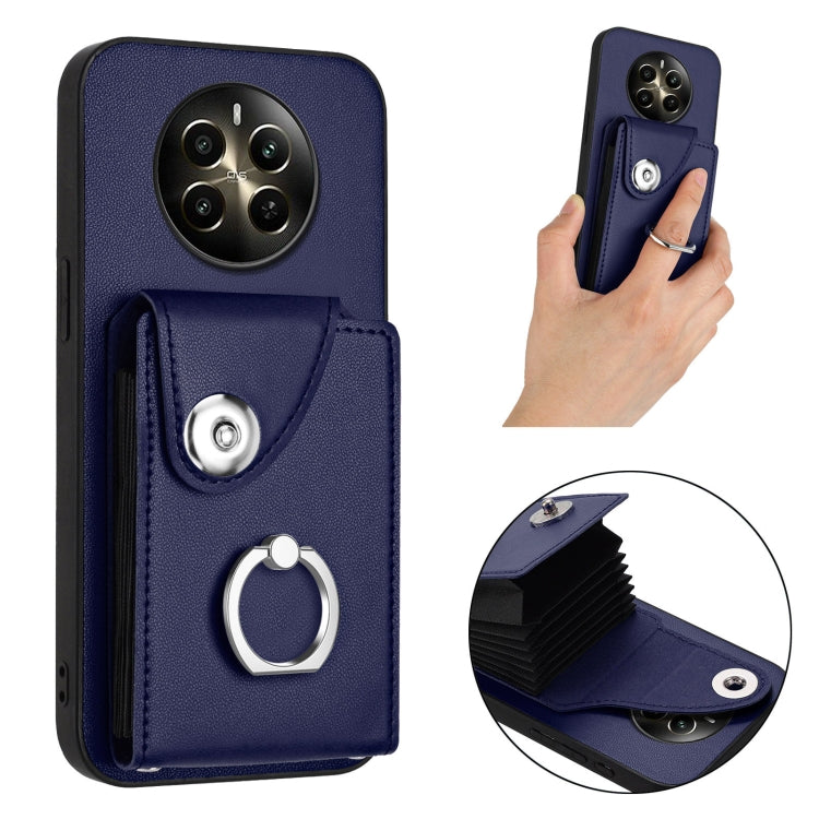 Organ Card Bag Ring Holder Phone Case, For Realme 12+ 5G India, For Realme P1 5G India, For Realme Narzo 70 Pro 5G India