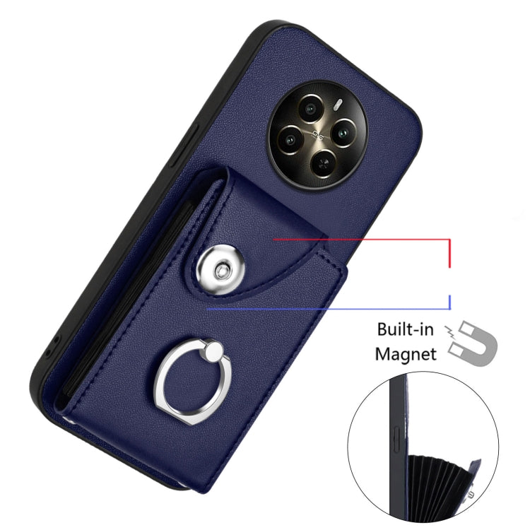 Organ Card Bag Ring Holder Phone Case, For Realme 12+ 5G India, For Realme P1 5G India, For Realme Narzo 70 Pro 5G India