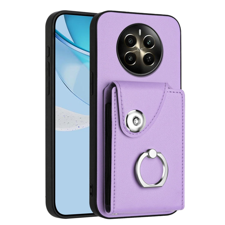 Organ Card Bag Ring Holder Phone Case, For Realme 12+ 5G India, For Realme P1 5G India, For Realme Narzo 70 Pro 5G India
