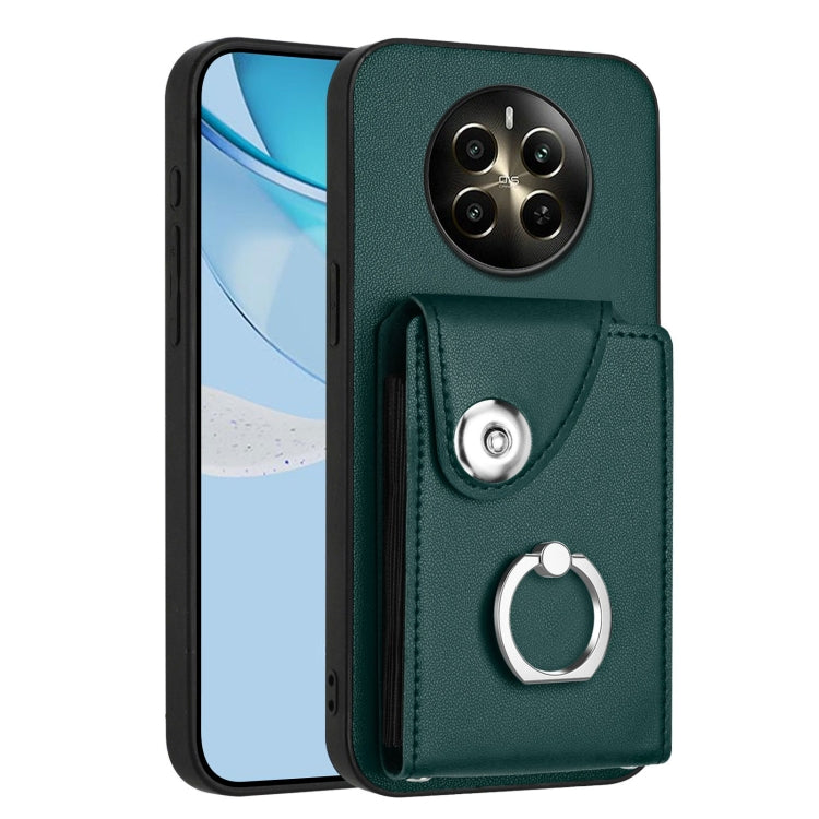 Organ Card Bag Ring Holder Phone Case, For Realme 12+ 5G India, For Realme P1 5G India, For Realme Narzo 70 Pro 5G India
