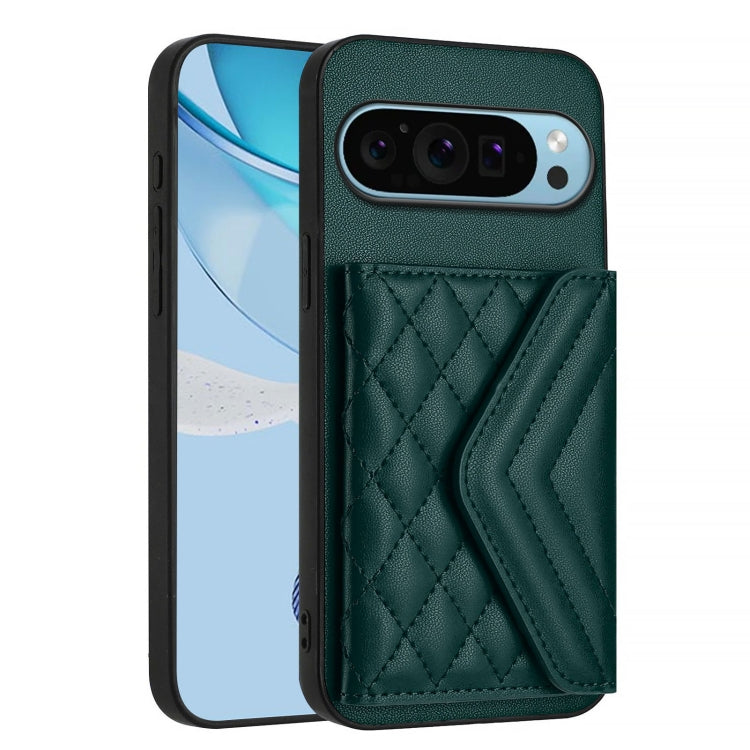 Rhombic Texture Card Bag RFID Phone Case with Long Lanyard, For Google Pixel 9 Pro XL, For Google Pixel 9 / 9 Pro, For Google Pixel 8a, For Google Pixel 8 Pro, For Google Pixel 8