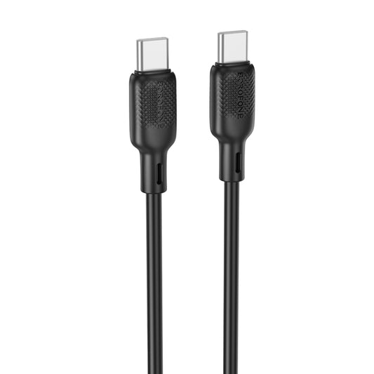 BOROFONE BX113 60W USB-C / Type-C to Type-C Silicone Charging Data Cable, 2m Type-C to Type-C