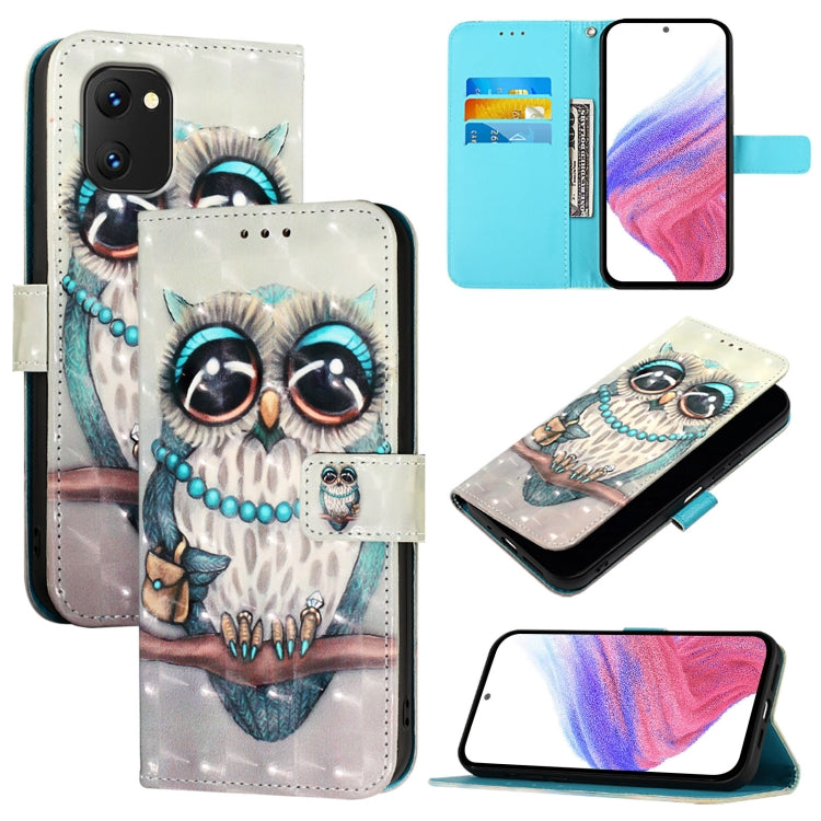 3D Painting Horizontal Flip Leather Phone Case, For Umidigi Power 7 / 7S, For Umidigi Power 7 Max