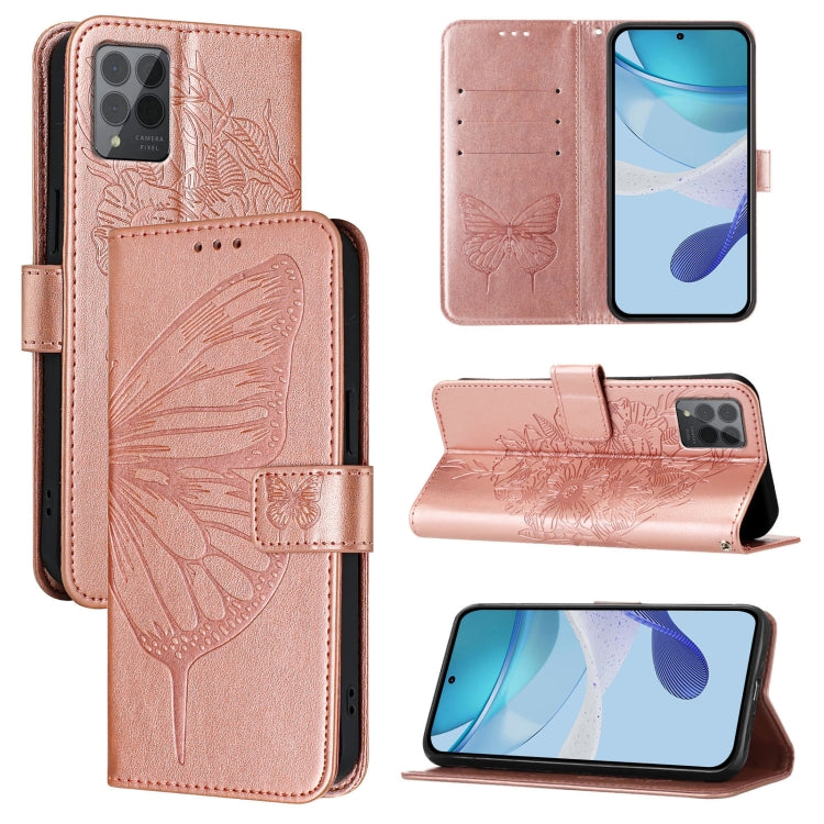 Embossed Butterfly Leather Phone Case, For T-Mobile REVVL 8 / T Phone 3 5G, For T-Mobile REVVL 7 Pro 5G, For T-Mobile REVVL 7 5G, For T-Mobile REVVL 6 Pro / 6x Pro, For T-Mobile REVVL 6 / 6x