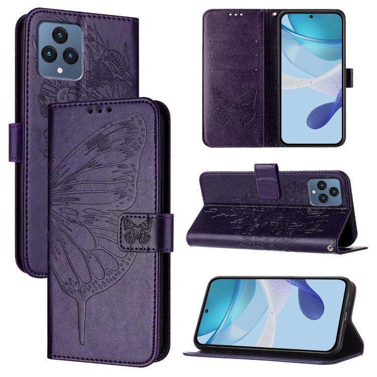 Embossed Butterfly Leather Phone Case, For T-Mobile REVVL 8 / T Phone 3 5G, For T-Mobile REVVL 7 Pro 5G, For T-Mobile REVVL 7 5G, For T-Mobile REVVL 6 Pro / 6x Pro, For T-Mobile REVVL 6 / 6x