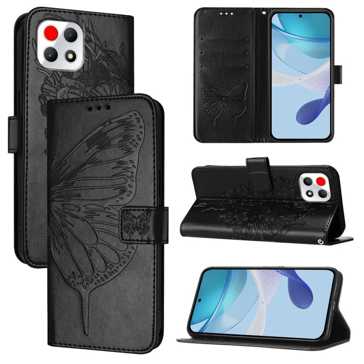 Embossed Butterfly Leather Phone Case, For T-Mobile REVVL 8 / T Phone 3 5G, For T-Mobile REVVL 7 Pro 5G, For T-Mobile REVVL 7 5G, For T-Mobile REVVL 6 Pro / 6x Pro, For T-Mobile REVVL 6 / 6x