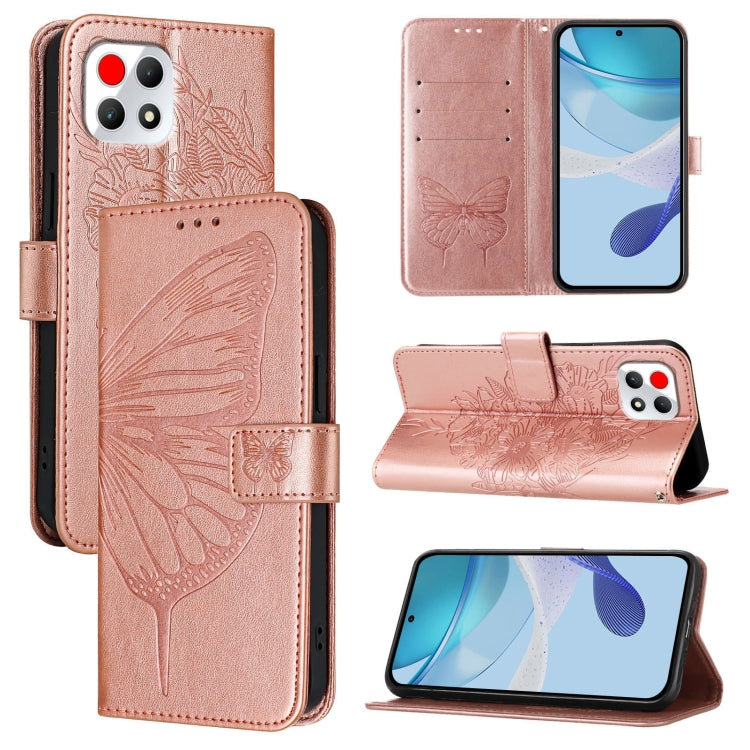 Embossed Butterfly Leather Phone Case, For T-Mobile REVVL 8 / T Phone 3 5G, For T-Mobile REVVL 7 Pro 5G, For T-Mobile REVVL 7 5G, For T-Mobile REVVL 6 Pro / 6x Pro, For T-Mobile REVVL 6 / 6x