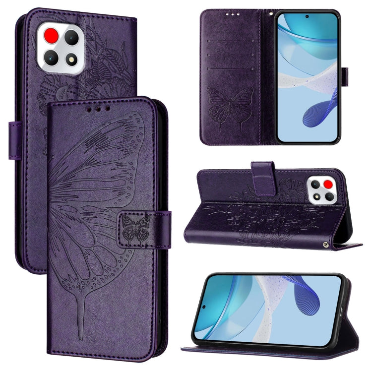 Embossed Butterfly Leather Phone Case, For T-Mobile REVVL 8 / T Phone 3 5G, For T-Mobile REVVL 7 Pro 5G, For T-Mobile REVVL 7 5G, For T-Mobile REVVL 6 Pro / 6x Pro, For T-Mobile REVVL 6 / 6x