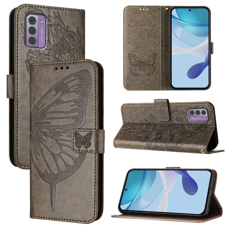 Embossed Butterfly Leather Phone Case, For Nokia G42 / G310, For Nokia C300, For Nokia G400