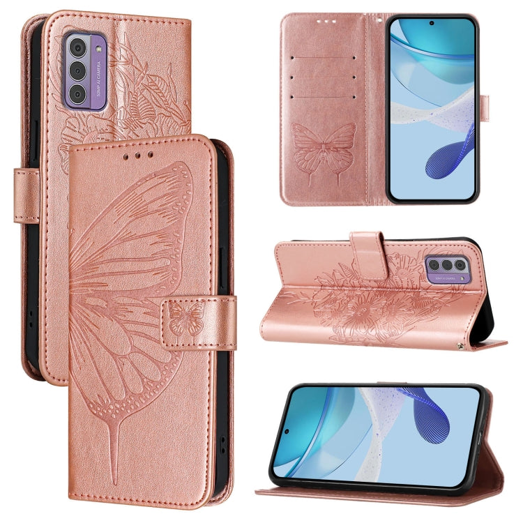 Embossed Butterfly Leather Phone Case, For Nokia G42 / G310, For Nokia C300, For Nokia G400