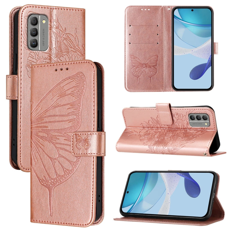 Embossed Butterfly Leather Phone Case, For Nokia G42 / G310, For Nokia C300, For Nokia G400