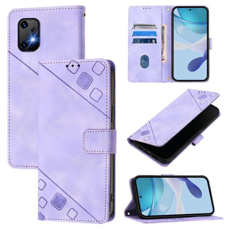 Skin-feel Embossed Leather Phone Case, For Umidigi G100X 4G / 5G, For Umidigi G100 Pro, For UMIDIGI Note 100, For Umidigi Bison X20, For Umidigi A15 / A15C / A15T, For UMIDIGI Power 7 / Power 7S, For UMIDIGI Power 7 Max