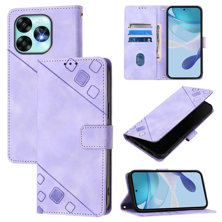 Skin-feel Embossed Leather Phone Case, For Umidigi G100X 4G / 5G, For Umidigi G100 Pro, For UMIDIGI Note 100, For Umidigi Bison X20, For Umidigi A15 / A15C / A15T, For UMIDIGI Power 7 / Power 7S, For UMIDIGI Power 7 Max