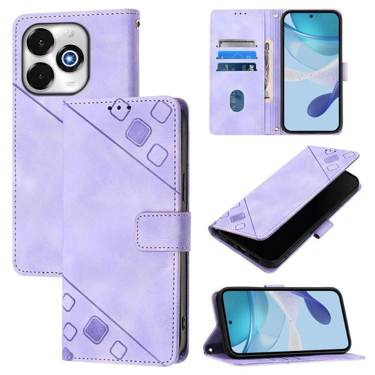Skin-feel Embossed Leather Phone Case, For Umidigi G100X 4G / 5G, For Umidigi G100 Pro, For UMIDIGI Note 100, For Umidigi Bison X20, For Umidigi A15 / A15C / A15T, For UMIDIGI Power 7 / Power 7S, For UMIDIGI Power 7 Max