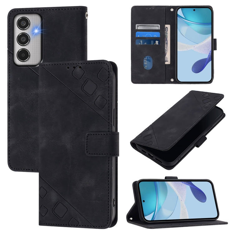 Skin-feel Embossed Leather Phone Case, For Samsung Galaxy M56 5G, For Samsung Galaxy M16 5G Global, For Samsung Galaxy M06 5G / F06 5G, For Samsung Galaxy M35
