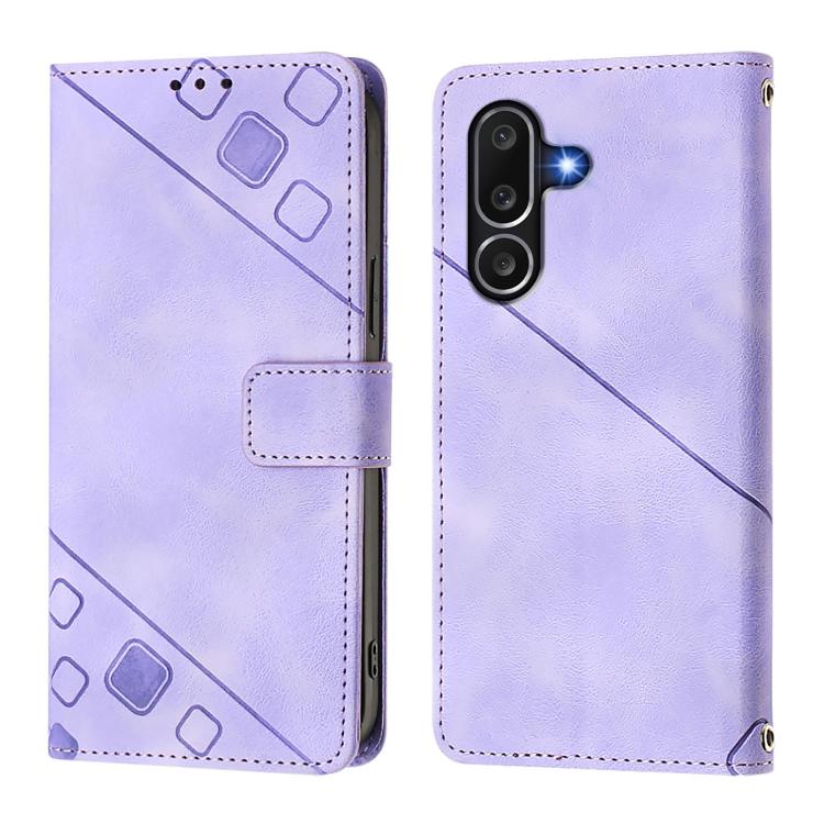 Skin-feel Embossed Leather Phone Case, For Samsung Galaxy M56 5G, For Samsung Galaxy M16 5G Global, For Samsung Galaxy M06 5G / F06 5G, For Samsung Galaxy M35