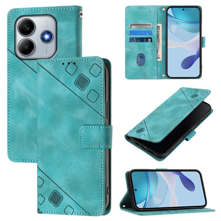 Skin-feel Embossed Leather Phone Case, For Xiaomi Poco X7 5G, For Xiaomi 15 Ultra, For Xiaomi Poco X7 Pro 5G, For Xiaomi Poco M7 Pro 5G Global, For Xiaomi 14T Pro, For Xiaomi 14T