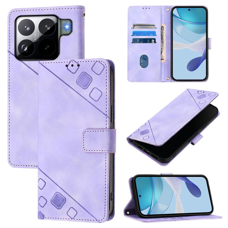 Skin-feel Embossed Leather Phone Case, For Xiaomi 17 Max 5G, For Xiaomi 17T Pro 5G, For Xiaomi Poco M7 4G 169mm, For Xiaomi 15T Pro 5G, For Xiaomi 15T 5G, For Xiaomi Civi 5 Pro 5G, For Xiaomi 15S Pro 5G, For Xiaomi Poco M7 5G / C75 4G