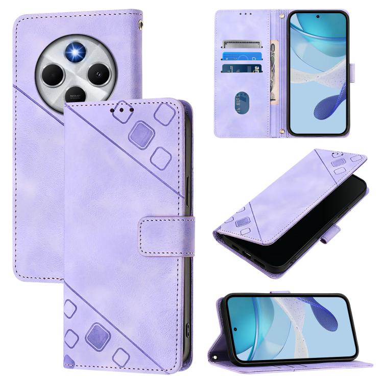 Skin-feel Embossed Leather Phone Case, For Xiaomi 17 Max 5G, For Xiaomi 17T Pro 5G, For Xiaomi Poco M7 4G 169mm, For Xiaomi 15T Pro 5G, For Xiaomi 15T 5G, For Xiaomi Civi 5 Pro 5G, For Xiaomi 15S Pro 5G, For Xiaomi Poco M7 5G / C75 4G