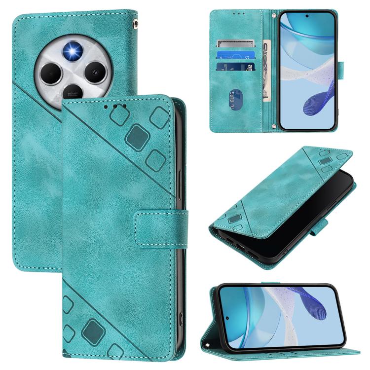 Skin-feel Embossed Leather Phone Case, For Xiaomi 17 Max 5G, For Xiaomi 17T Pro 5G, For Xiaomi Poco M7 4G 169mm, For Xiaomi 15T Pro 5G, For Xiaomi 15T 5G, For Xiaomi Civi 5 Pro 5G, For Xiaomi 15S Pro 5G, For Xiaomi Poco M7 5G / C75 4G