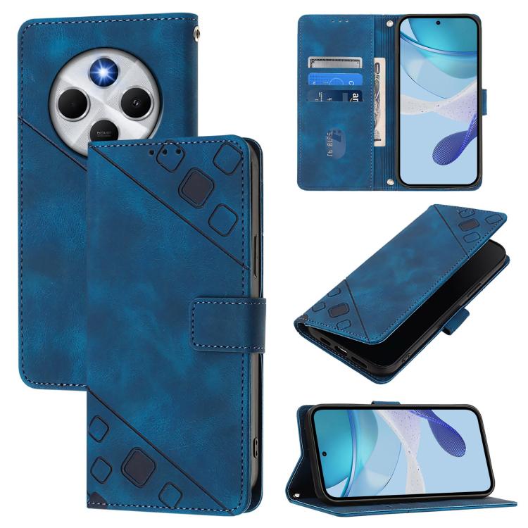 Skin-feel Embossed Leather Phone Case, For Xiaomi 17 Max 5G, For Xiaomi 17T Pro 5G, For Xiaomi Poco M7 4G 169mm, For Xiaomi 15T Pro 5G, For Xiaomi 15T 5G, For Xiaomi Civi 5 Pro 5G, For Xiaomi 15S Pro 5G, For Xiaomi Poco M7 5G / C75 4G