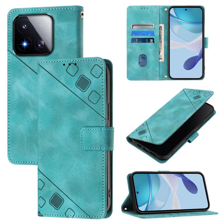 Skin-feel Embossed Leather Phone Case, For Xiaomi 17 Max 5G, For Xiaomi 17T Pro 5G, For Xiaomi Poco M7 4G 169mm, For Xiaomi 15T Pro 5G, For Xiaomi 15T 5G, For Xiaomi Civi 5 Pro 5G, For Xiaomi 15S Pro 5G, For Xiaomi Poco M7 5G / C75 4G