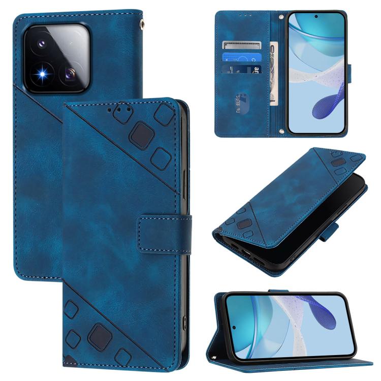 Skin-feel Embossed Leather Phone Case, For Xiaomi 17 Max 5G, For Xiaomi 17T Pro 5G, For Xiaomi Poco M7 4G 169mm, For Xiaomi 15T Pro 5G, For Xiaomi 15T 5G, For Xiaomi Civi 5 Pro 5G, For Xiaomi 15S Pro 5G, For Xiaomi Poco M7 5G / C75 4G