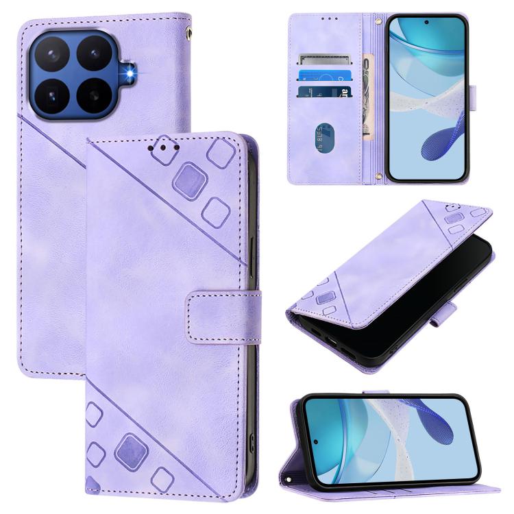 Skin-feel Embossed Leather Phone Case, For Xiaomi 17 Max 5G, For Xiaomi 17T Pro 5G, For Xiaomi Poco M7 4G 169mm, For Xiaomi 15T Pro 5G, For Xiaomi 15T 5G, For Xiaomi Civi 5 Pro 5G, For Xiaomi 15S Pro 5G, For Xiaomi Poco M7 5G / C75 4G