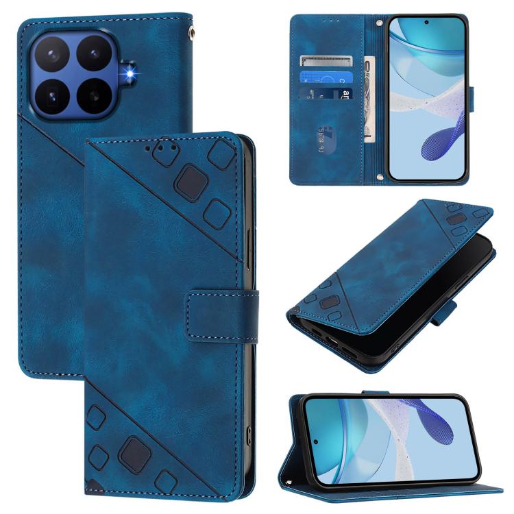 Skin-feel Embossed Leather Phone Case, For Xiaomi 17 Max 5G, For Xiaomi 17T Pro 5G, For Xiaomi Poco M7 4G 169mm, For Xiaomi 15T Pro 5G, For Xiaomi 15T 5G, For Xiaomi Civi 5 Pro 5G, For Xiaomi 15S Pro 5G, For Xiaomi Poco M7 5G / C75 4G