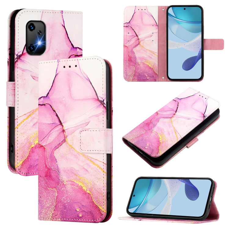 PT003 Marble Pattern Flip Leather Phone Case, For Umidigi A15 / A15C / A15T, For Umidigi Bison X20