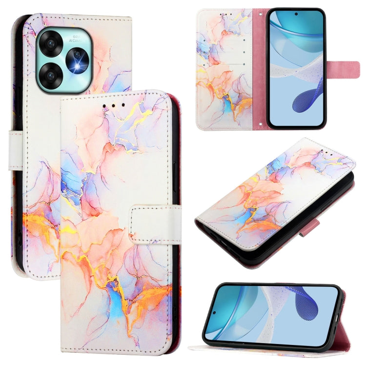 PT003 Marble Pattern Flip Leather Phone Case, For Umidigi A15 / A15C / A15T, For Umidigi Bison X20