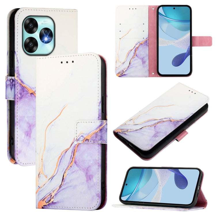 PT003 Marble Pattern Flip Leather Phone Case, For Umidigi A15 / A15C / A15T, For Umidigi Bison X20